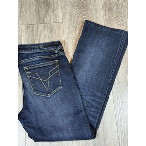 Vigoss The Chelsea Bootcut Jeans Womens Blue Denim Size 29 EUC Mid Rise
